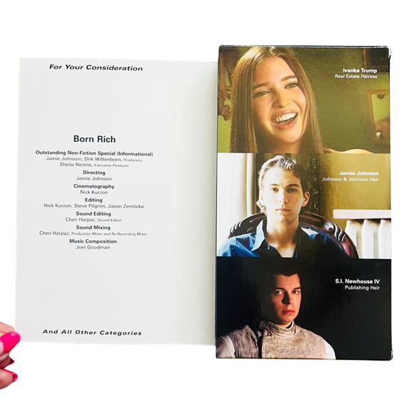 Born Rich VHS Jamie Johnson HBO Documentary Movie 2003 Ivanka Trump FYC - Picture 2 of 3